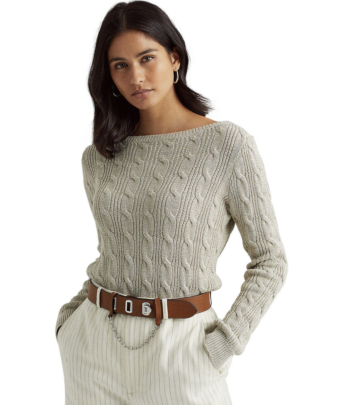 Lauren Ralph Lauren Cable Knit Boatneck Sweater – SoulmatesBoutiki